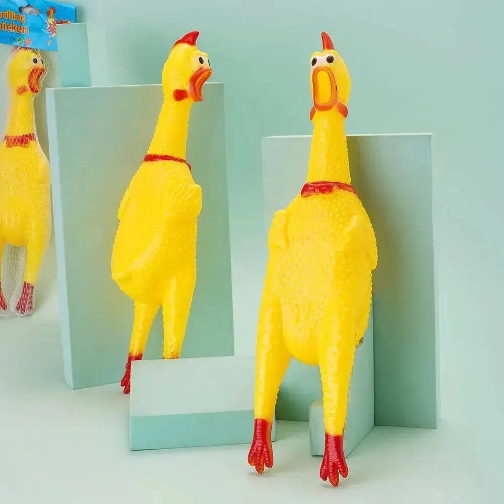 Screaming Chicken Dog Toy Realistic Crow Sound Relief