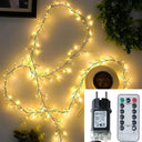 Waterproof Green Wire LED Fairy Lights for Outdoor Enchantment