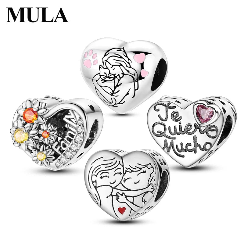 Mula Sterling Silver Heart Love