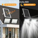 Dual Head Solar Flood Light Waterproof