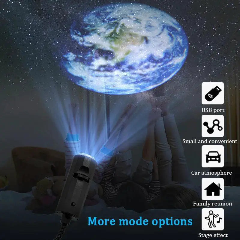 Galactic Star Projection Lamp LED Night Light for Kids