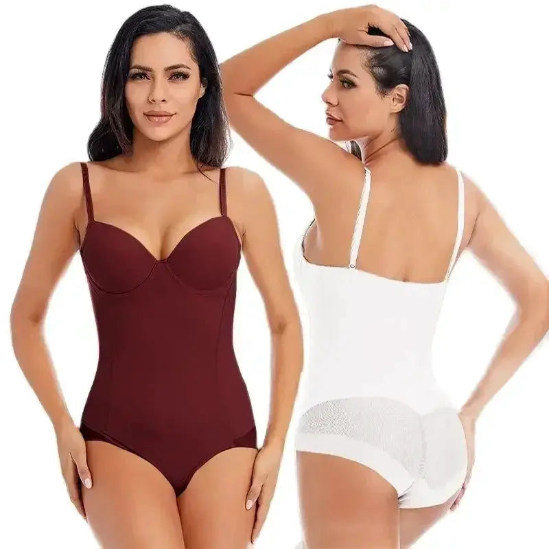 Silky Underwire White Bodysuit Shapewear For Women