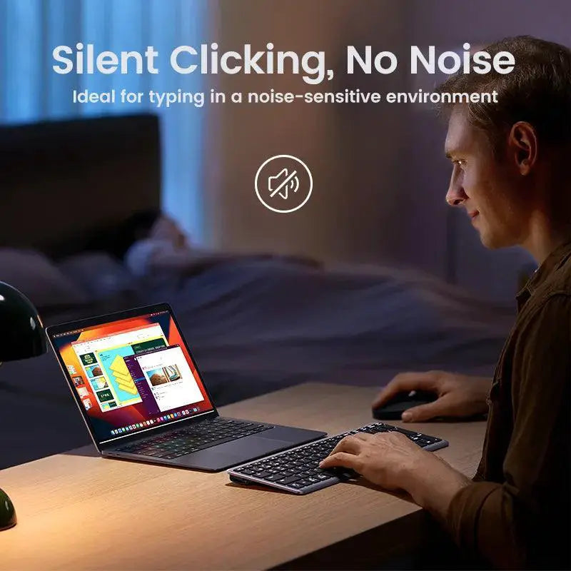 Ultra Quiet Wireless Keyboard Multilingual Long Battery Life