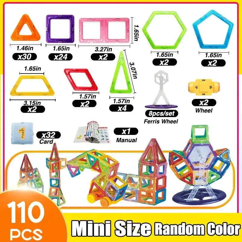 Magnetic Building Blocks Creative Construction Set for Kids