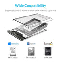 Transparent USB External HDD Enclosure