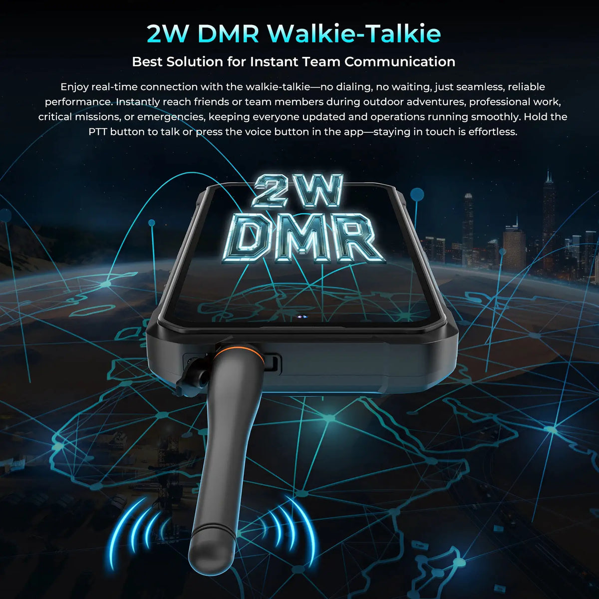 Oukitel Rugged Walkie Phone — product view 3