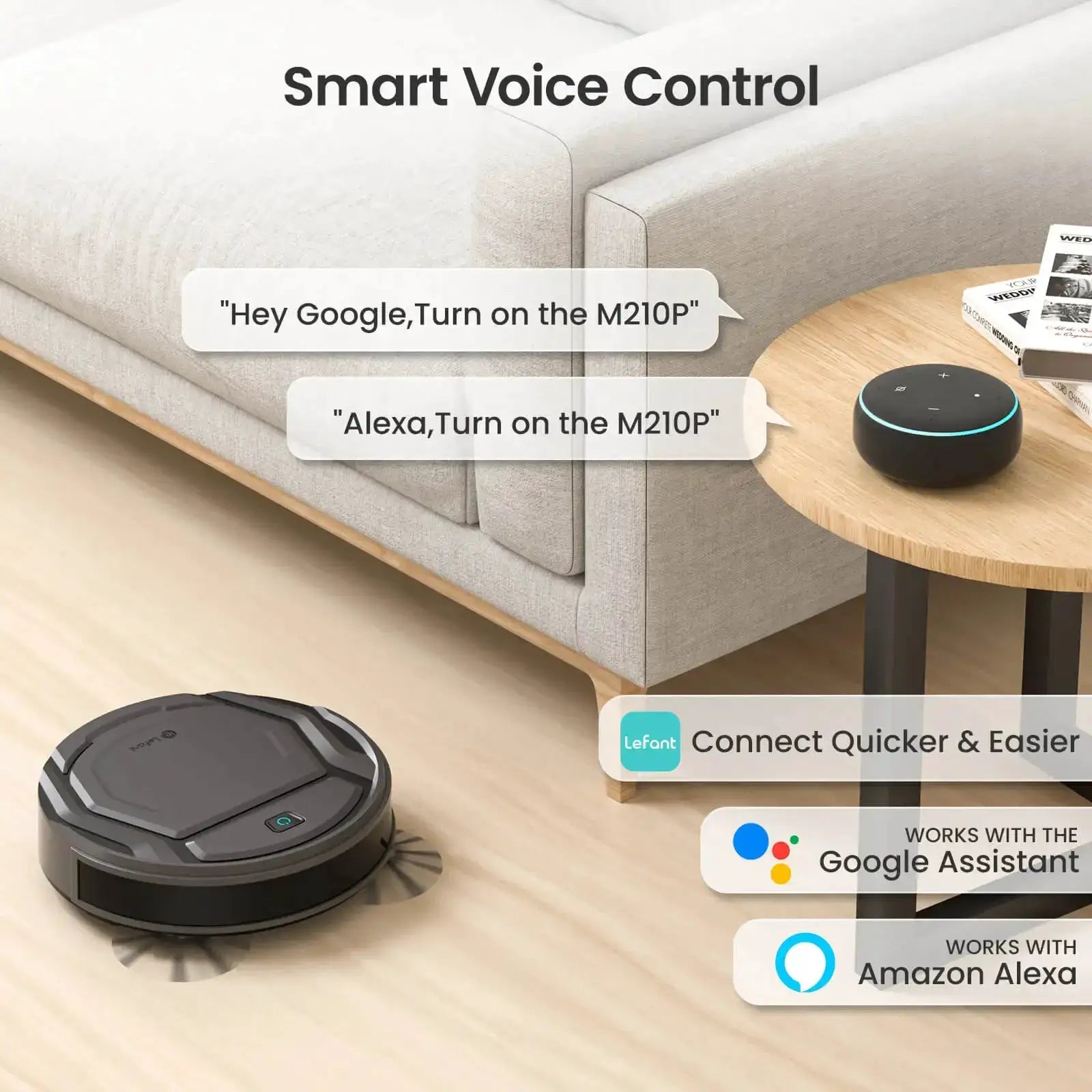 Lefant M210 Pro Robot Vacuum Cleaner 2200Pa Suction - OurLum.com