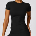 NCLAGEN Gym Top Women Short Sleeve Fitness Tee