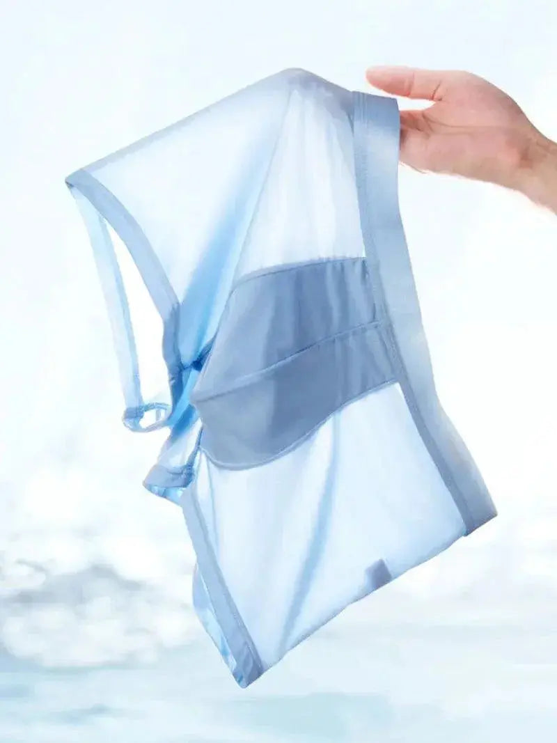 Ice Silk Men's Boxer Shorts Cool Breathable Underwear Set