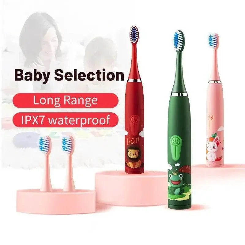 Vibrant Kids Electric Toothbrush Cleaning Rechargeable