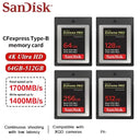SanDisk Extreme Pro Cfexpress 1700MBs