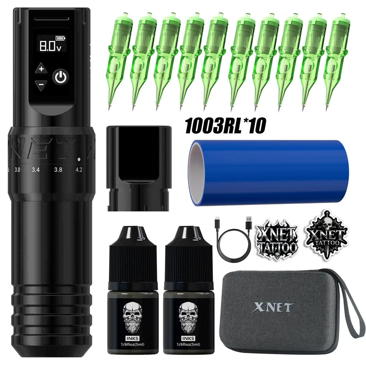 XNET Wireless Tattoo Machine Kit — product view 8