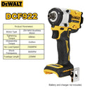 DCF922 20V MAX Cordless Impact Wrench 610Nm Torque Tool