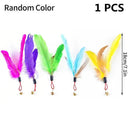 Interactive Cat Stick Kitten Teaser Suction Cup Wand Toy