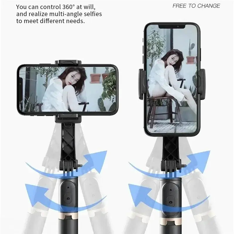 Q08 Mobile Holder Stabilizer Bluetooth Selfie Stick Gimbal