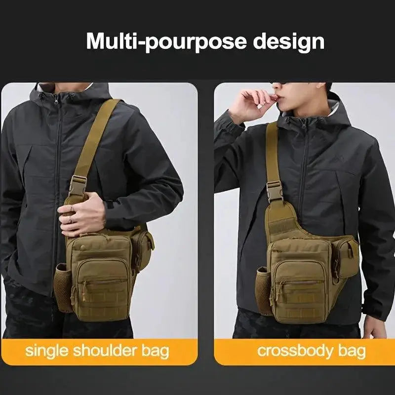 Versatile Waterproof Fishing Shoulder Bag For Outdoor Sports