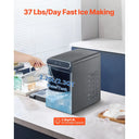 SucceBuy Nugget Ice Maker Pebble Ice Maker with Self Cleaning