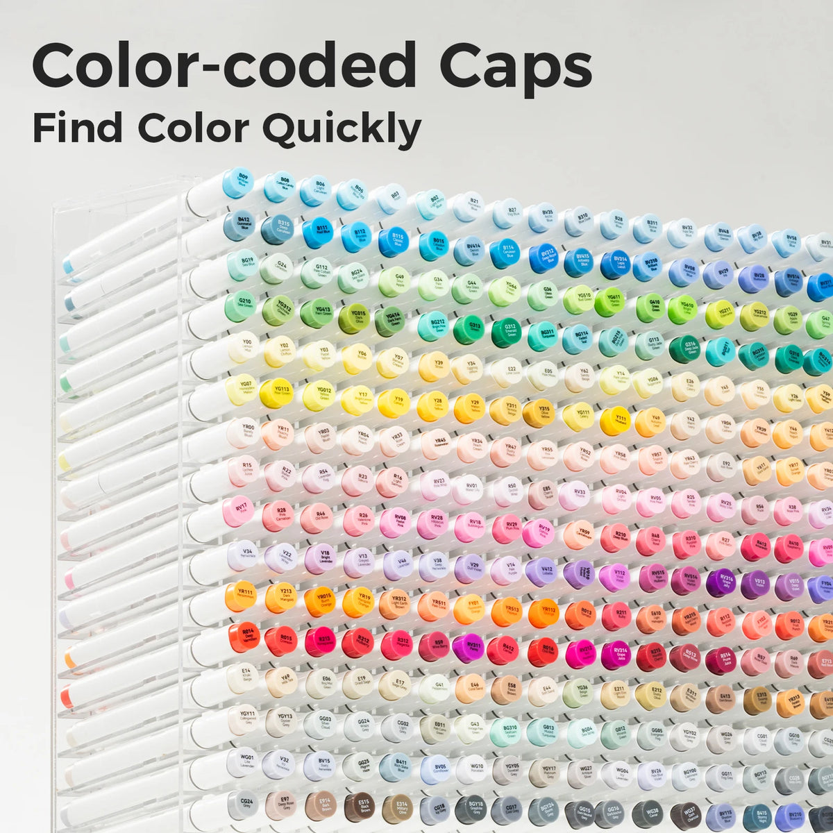 Ohuhu Honolulu Marker Set Colors — product view 5
