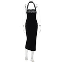 Flattering Halter Maxi Dress for Prom