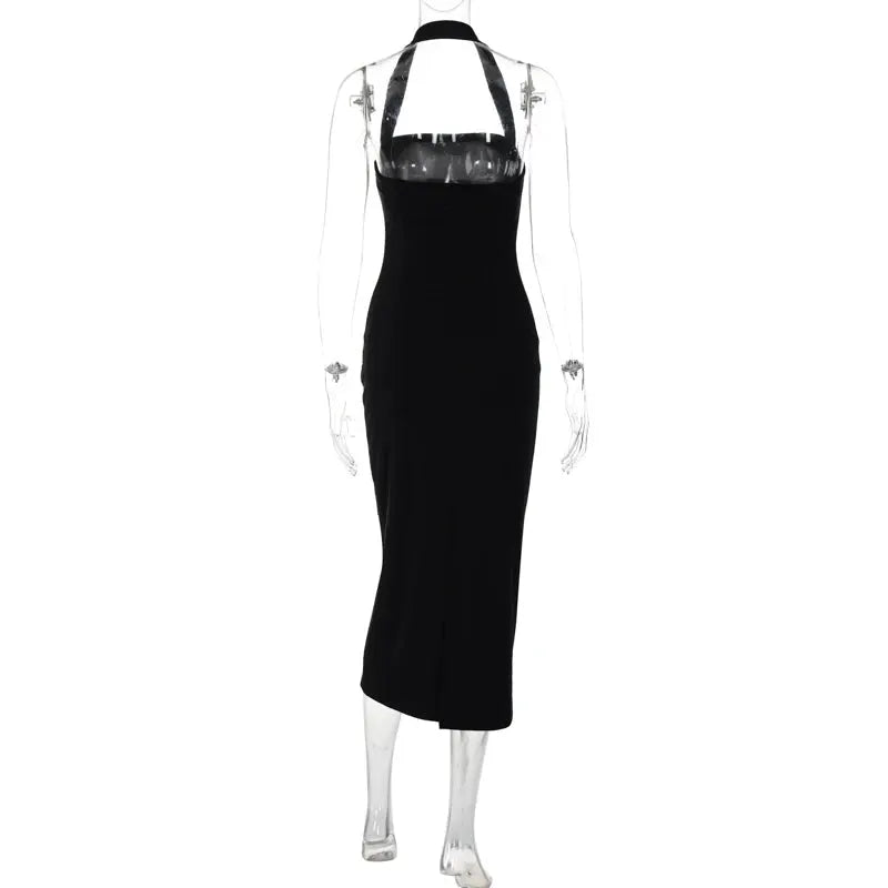 Flattering Halter Maxi Dress for Prom — product view 10