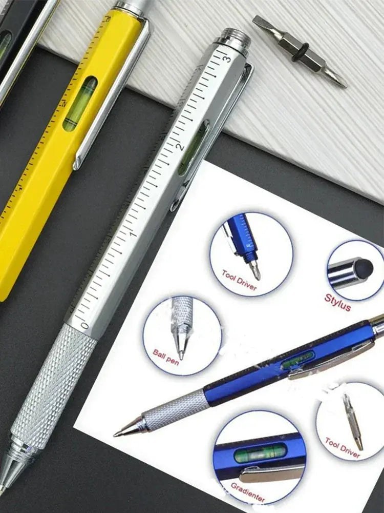 7 In 1 Multifunction Pen With Ruler And Screwdriver