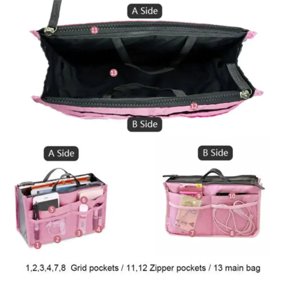 Bi Fold Storage Bag Double Zipper Capacity - OurLum.com