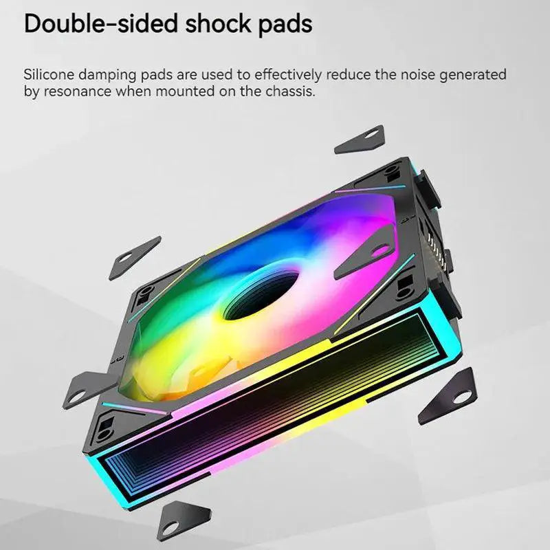 TEUCER ARGB Cooling Fan With RGB Lighting DIY Case