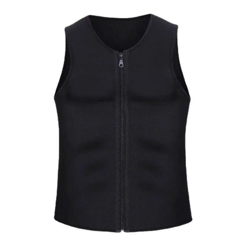 1 Piece Men's Compression Sweat Sauna Waist Trainer Vest - OurLum.com