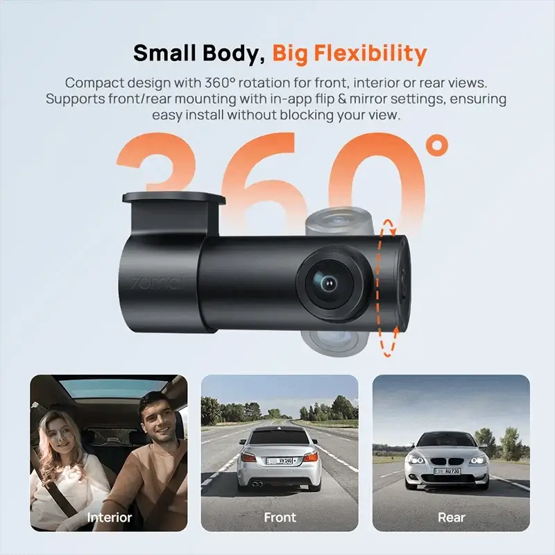 70mai M310 Plus 2K Dash Cam With English Voice Control 1440P WDR Parking WiFi 6 - stepyours.com