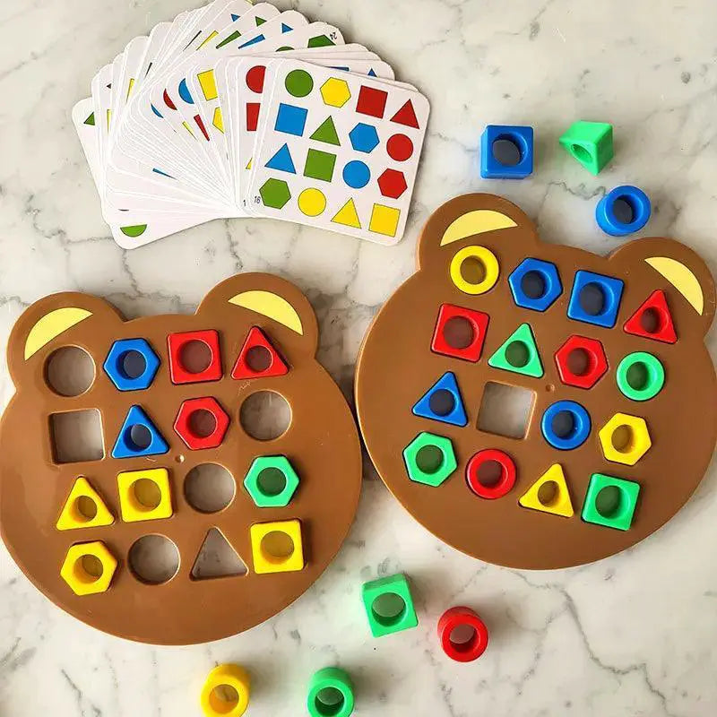 Kids Montessori Puzzle Toys Educational Double Sided Fun Set