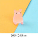 Luminous Mini Resin Pig Car Dashboard Toy Chick Decor Gift