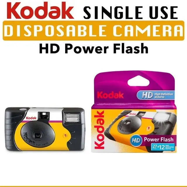 New 1-5 Pcs Original Kodak FunSaver Single Use Camera With Flash Disposable Point-and-Point Film Cameras 27 Exposures 39 Sheets