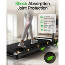 2.5 HP Foldable Under Desk Treadmill With Remote For Space Saving