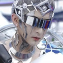 Futuristic Cyberpunk Wrap Around Sunglasses Silver Lenses