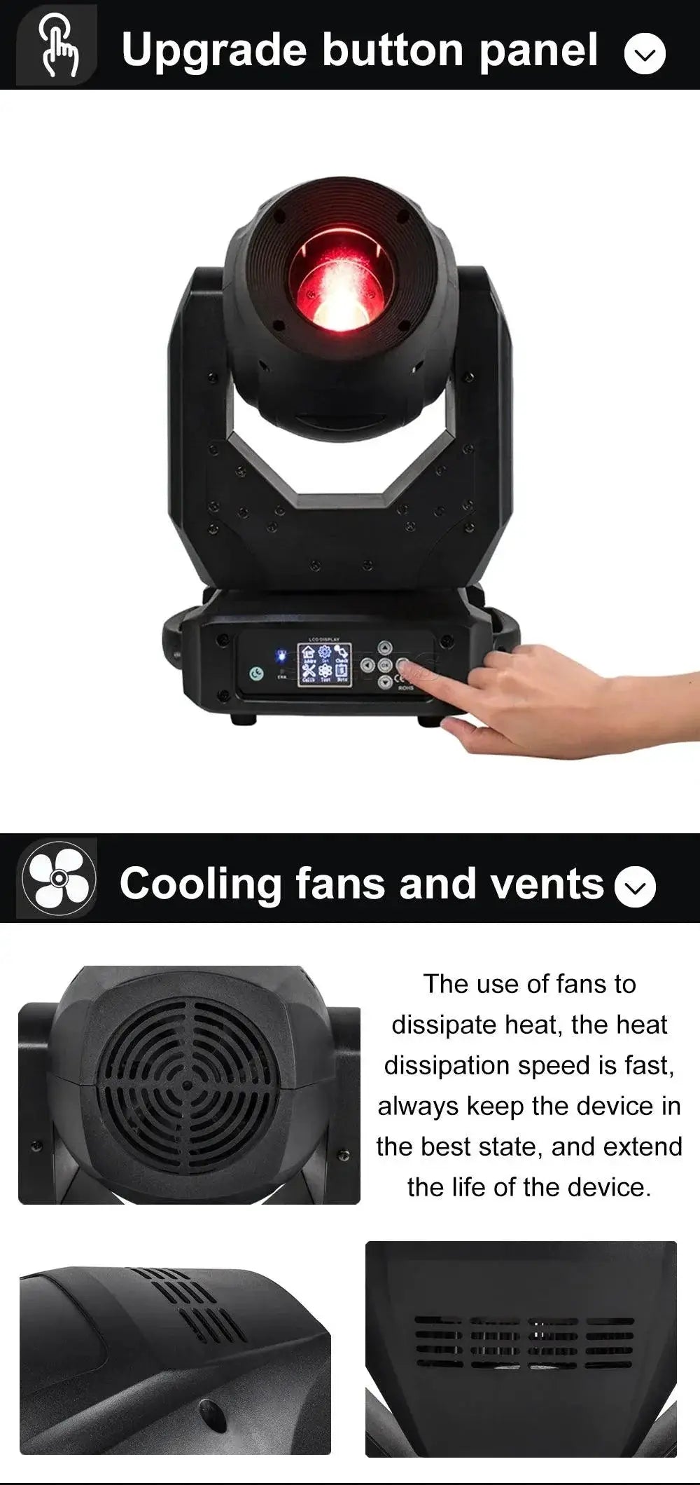Versatile LED Moving Head Light for DJs — product view 16