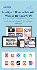 Y1 Wireless Bluetooth Speaker with 2 Microphones and RGB Light