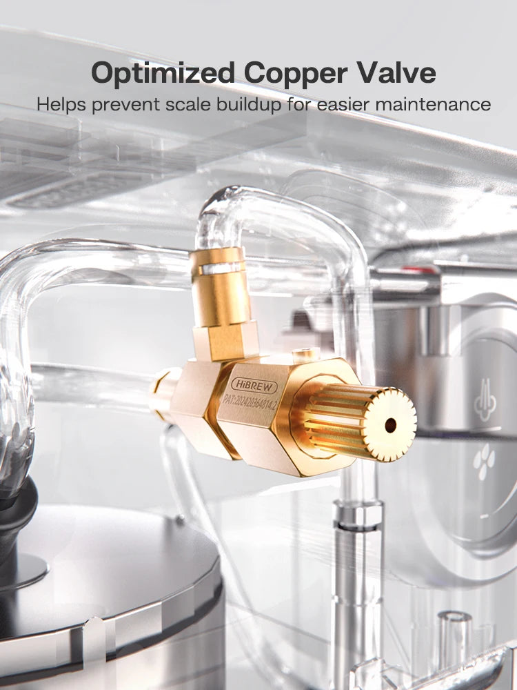 HiBREW Semi Automatic Espresso Coffee Machine Temperature Adjustable — product view 6