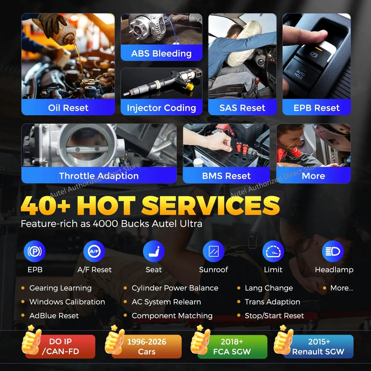 Autel MaxiIM IM608S II Key Programmer ALL-IN-ONE IMMO Key Programming Tool XP400PRO J2534 ECU Coding CANFD DoIP Diagnose Scanner