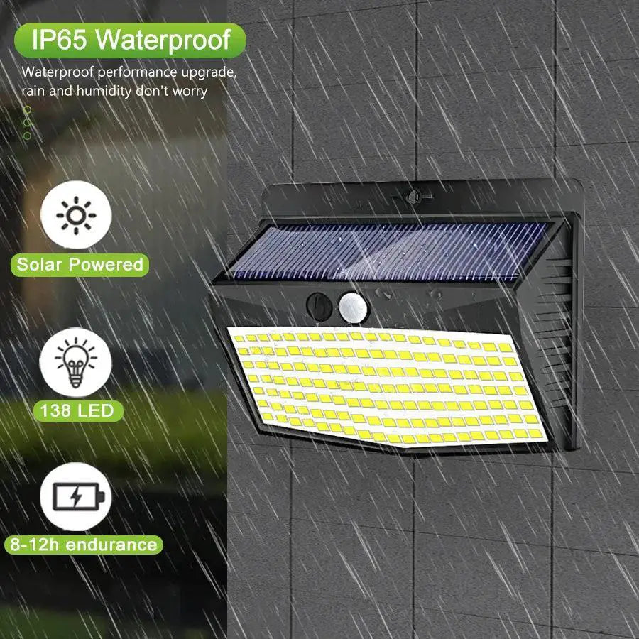 Solar Wall Lamp Motion Sensor Outdoor Light For Garden Patio