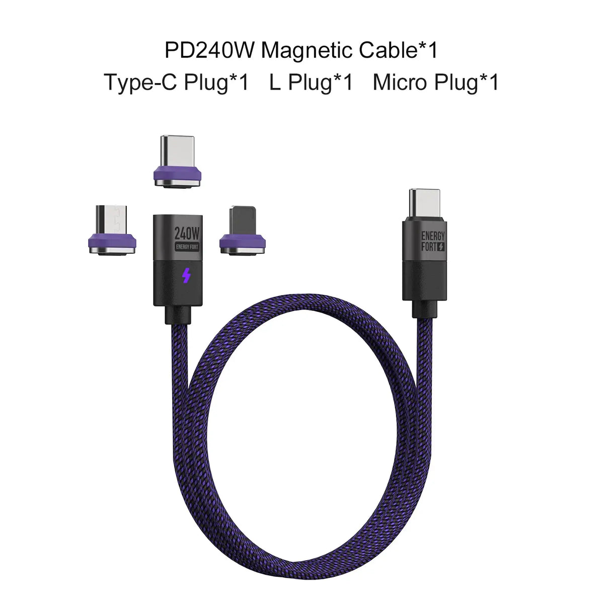 Braided Magnetic Fast Charge Cable — product view 13