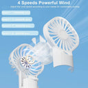 USB Humidifier Fan - Rechargeable Cooling Mist