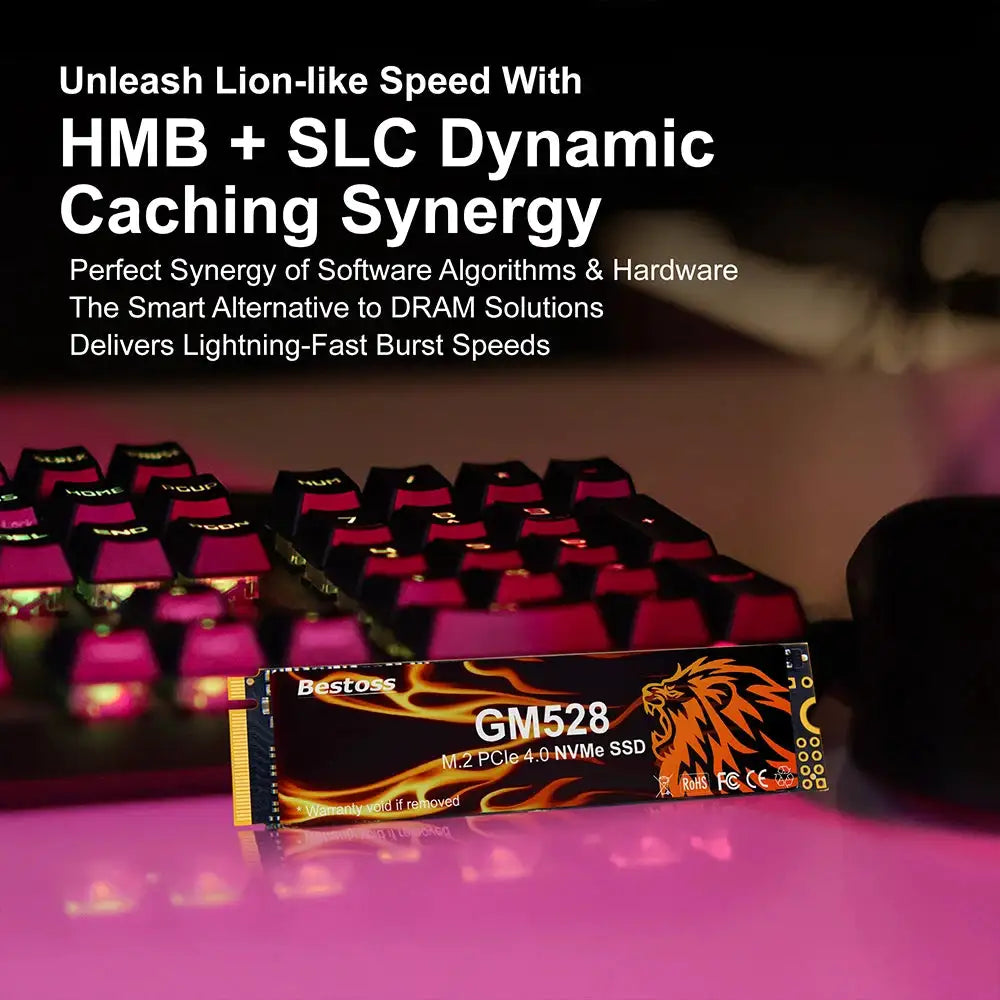 Bestoss Nvme 512GB 1TB 2TB 4TB M2 Ssd Nvme Gaming Computer Internal Solid State Drives For Laptops GM528