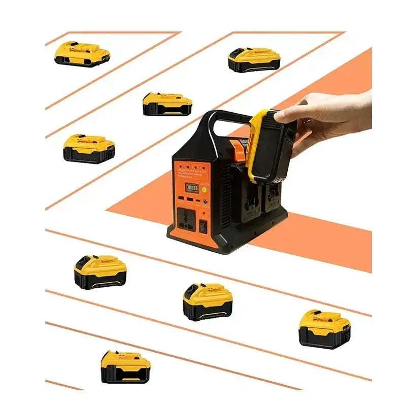 300W Portable Inverter For 18V Batteries With USB And Light - OurLum.com