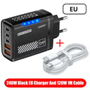 GaN Desktop Charger - 240W Fast Charge USB Hub