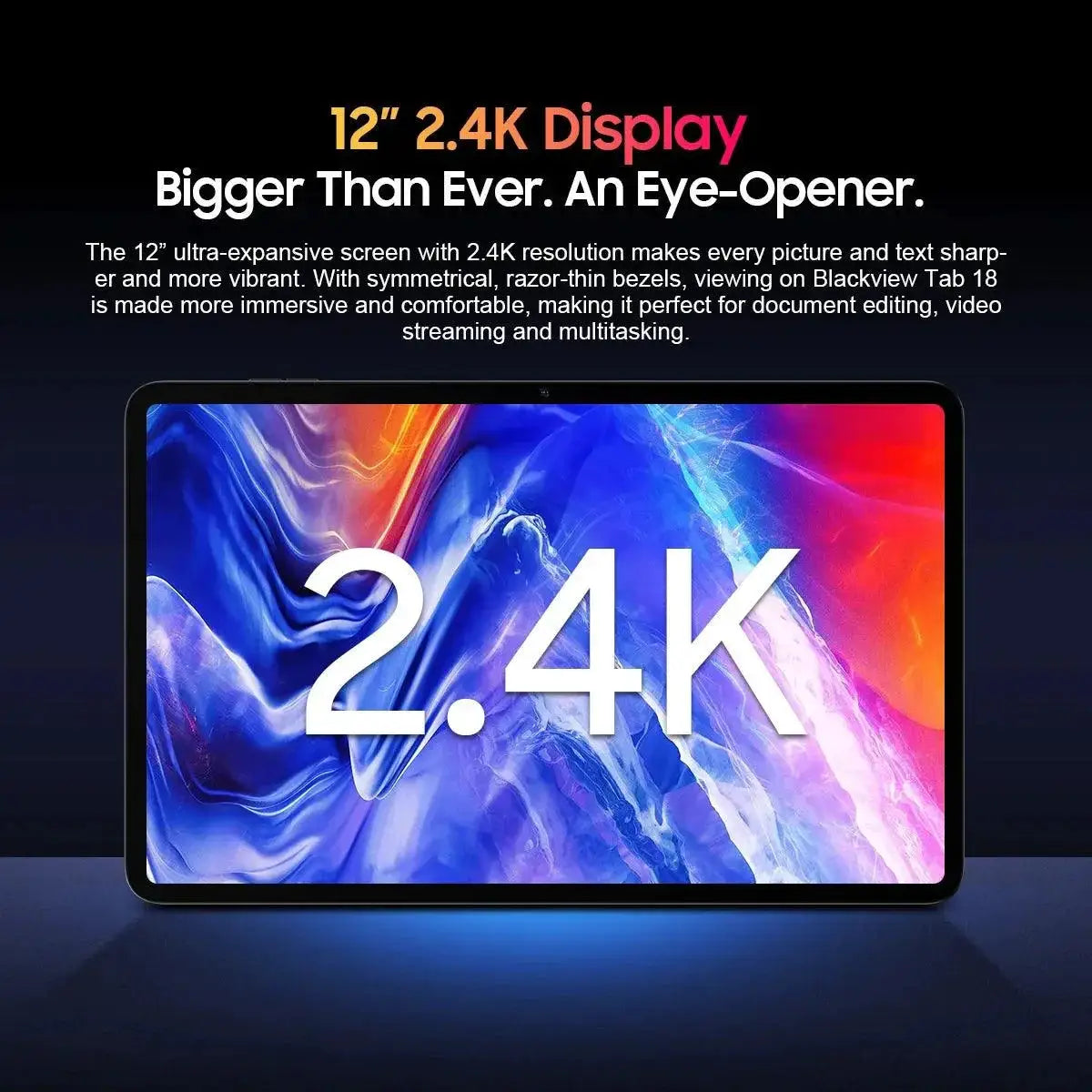 Blackview Tab 18 12 Inch Tablet Helio G99 2.4K HD Display