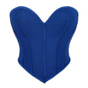 Sexy Women Overbust Corsets Crop Tops Golden Printed Bustiers