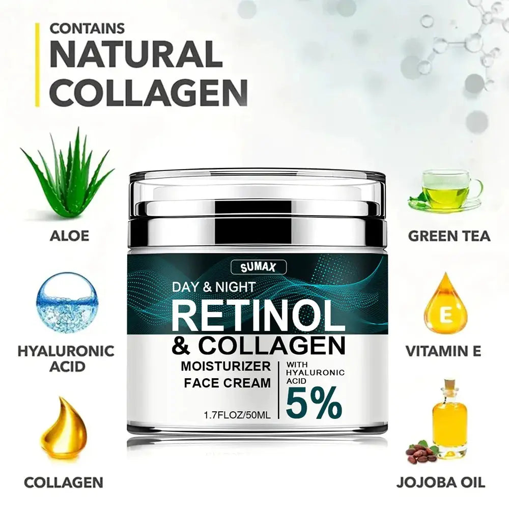 New Retinol Lifting Firming Cream Collagen Wrinkle Removing Face Cream Young Moisturizing Whitening Skin Brightening Product