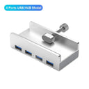 USB Hub With Power Supply Multi Splitter For Fast Data Transfer