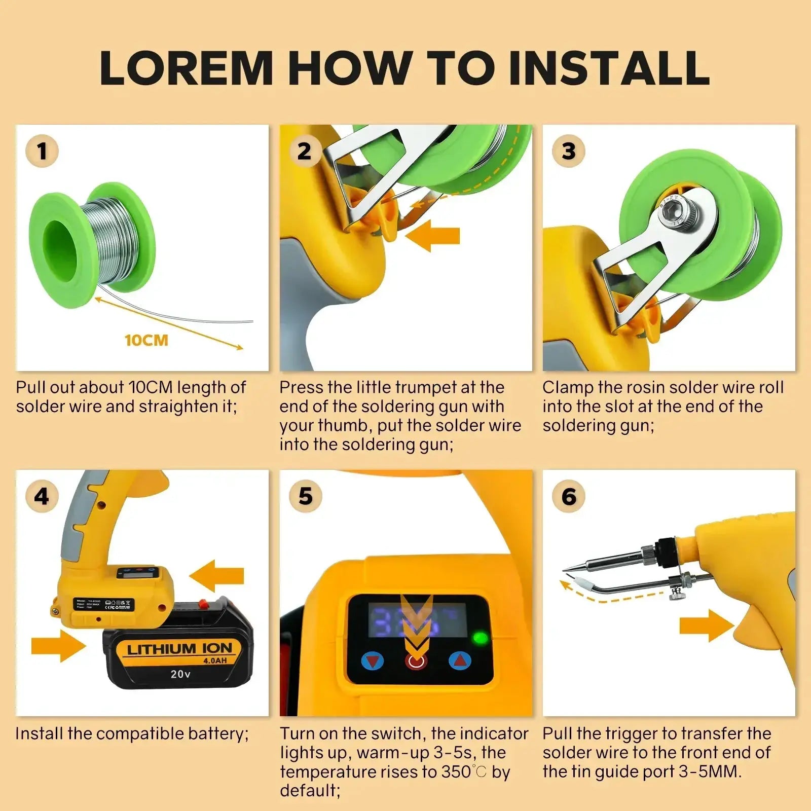 Portable 75W Cordless Soldering Iron With Digital Display