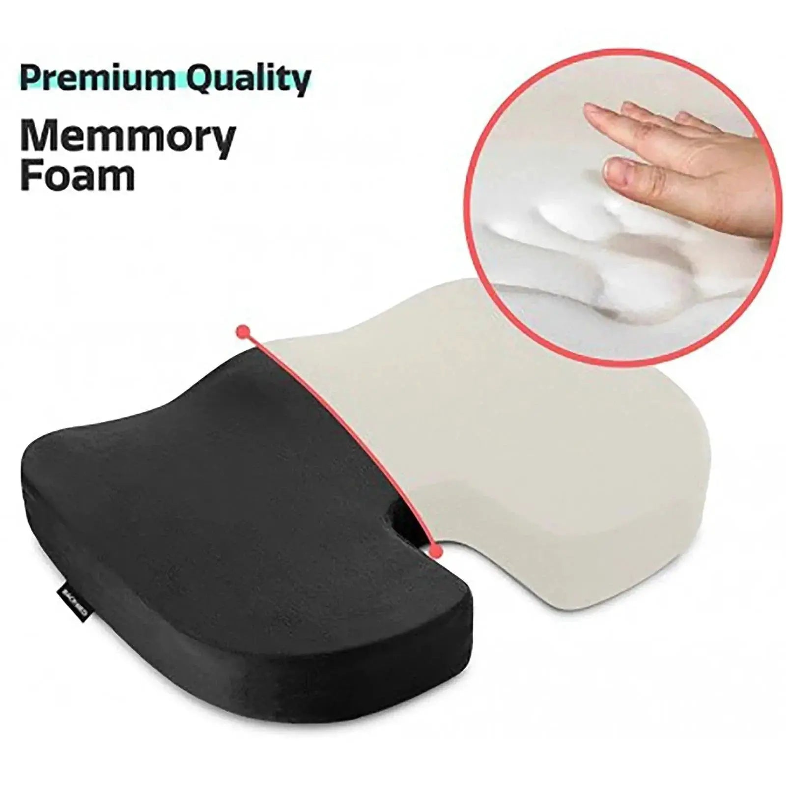 Ergonomic Memory Foam Coccyx U Shaped Seat Cushion Comfort